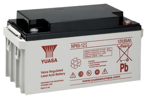 Batterie (Yuasa) 12V 65Ah pour alimentation de sécurité