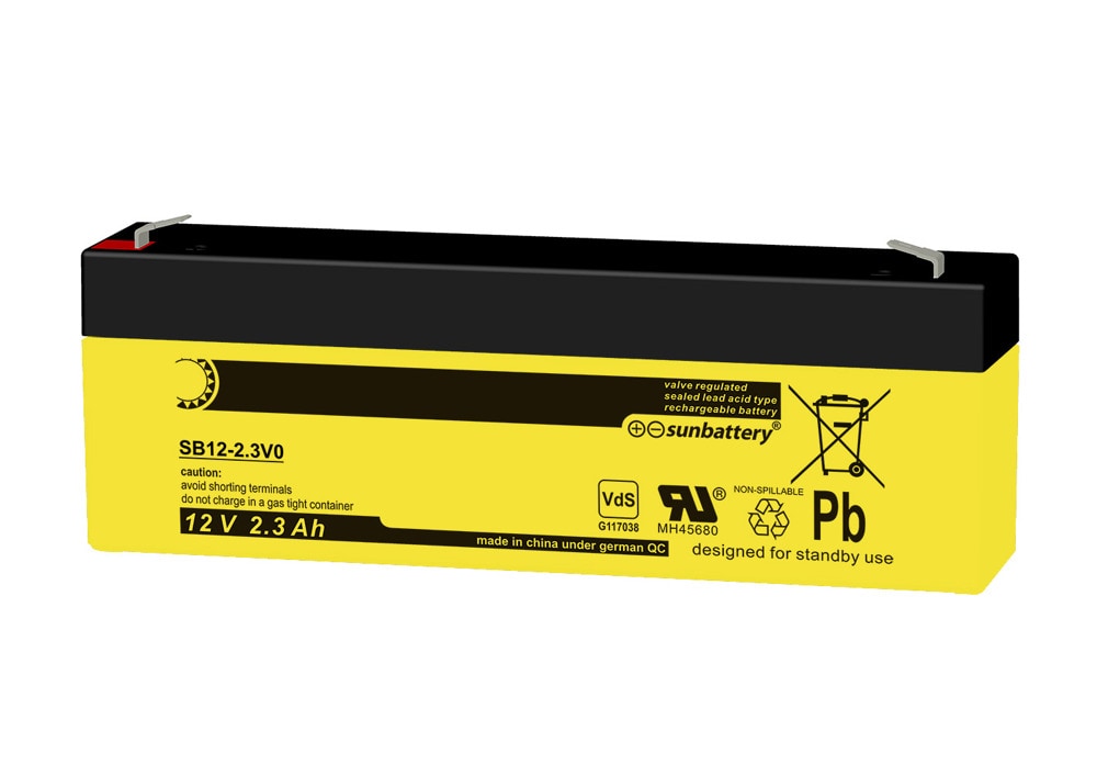 Akku 12 V DC/2,3 Ah Kapazität 