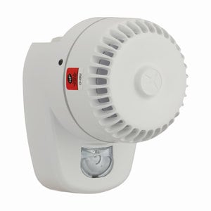 80455F | Diffuseur combiné sonore de classe B et lumineux flash rouge pour montage au mur IQ8S RB