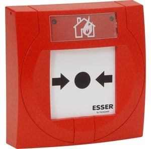 804970 | Standaard handbrandmelder, rood met glazen ruitje