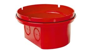 CWR | Sockel tief IP 65, rot
