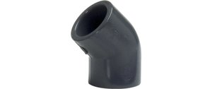 PIP-006-G | 45° angle (ABS) for 25 mm pipe