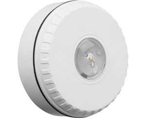 80450F | Diffuseur visuel d'Alarme Feu flash rouge base courte pour montage au plafond IQ8L-C