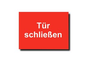 796356.10 | Aufkleber rot, bedruckt für Auslösetaster