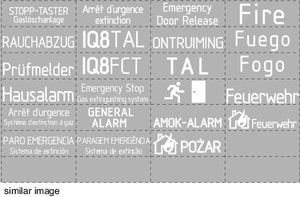704961 | Universelle Beschriftungsfolie für kleine Handmelder