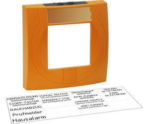 704903 | MCP housing large with glass pane, orange, similar to RAL 2011